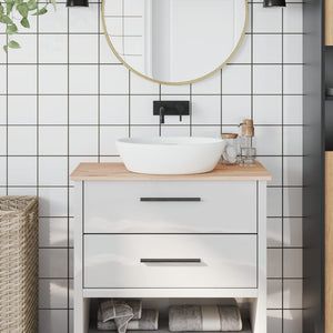Waschtischplatte Buche Massivholz 80x40 cm