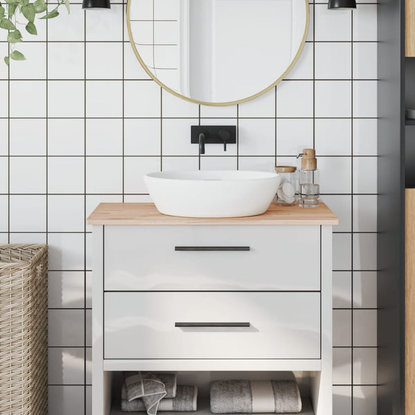 Waschtischplatte Buche Massivholz 80x40 cm
