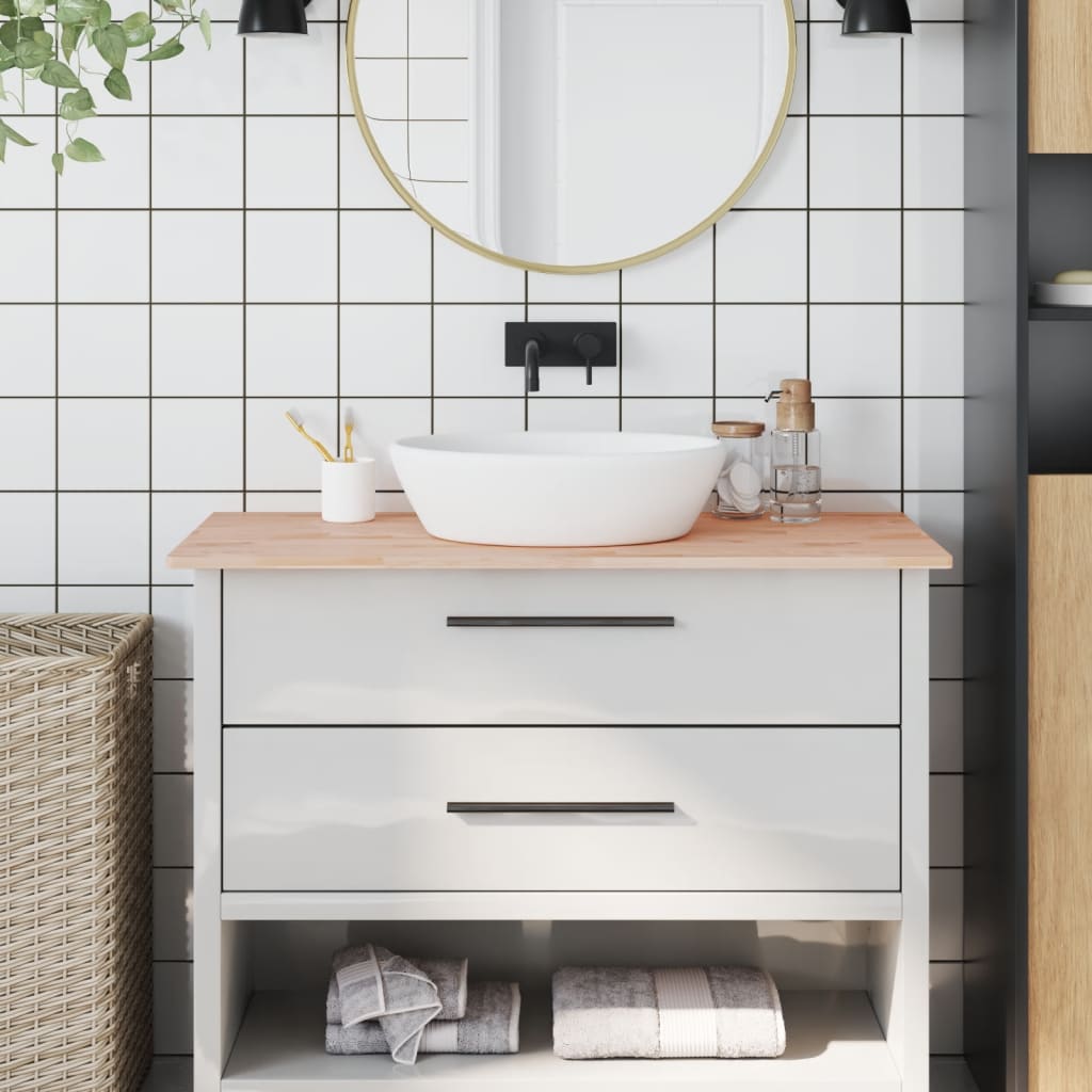 Massivholz Waschtischplatte Buche 100x60 cm