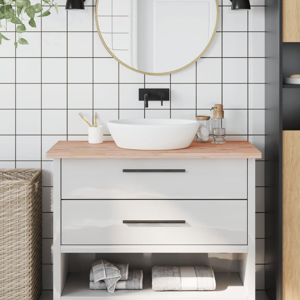 Massivholz Waschtischplatte Buche 100x60 cm