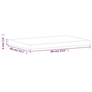 Massivholz Waschtischplatte Buche 60x40 cm