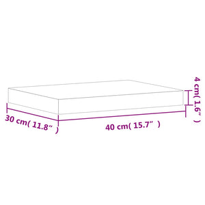 Massives Buchenholz Schneidebrett 40x30 cm