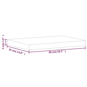 Massivholz Schneidebrett Buche 50x35 cm