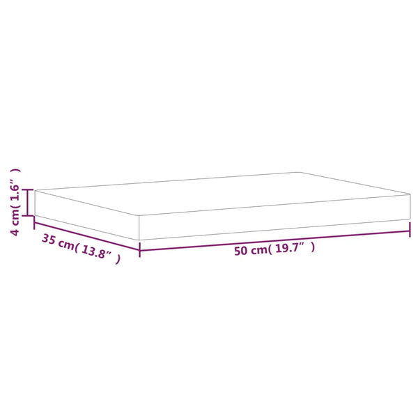 Massivholz Schneidebrett Buche 50x35 cm