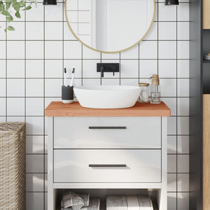 Massivholz Waschtischplatte Buche 80x40 cm