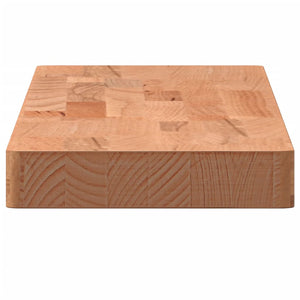 Massivholz Wandregal Buche 80x20 cm