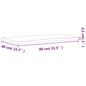 Massivholz Buche Schreibtischplatte 80x40 cm
