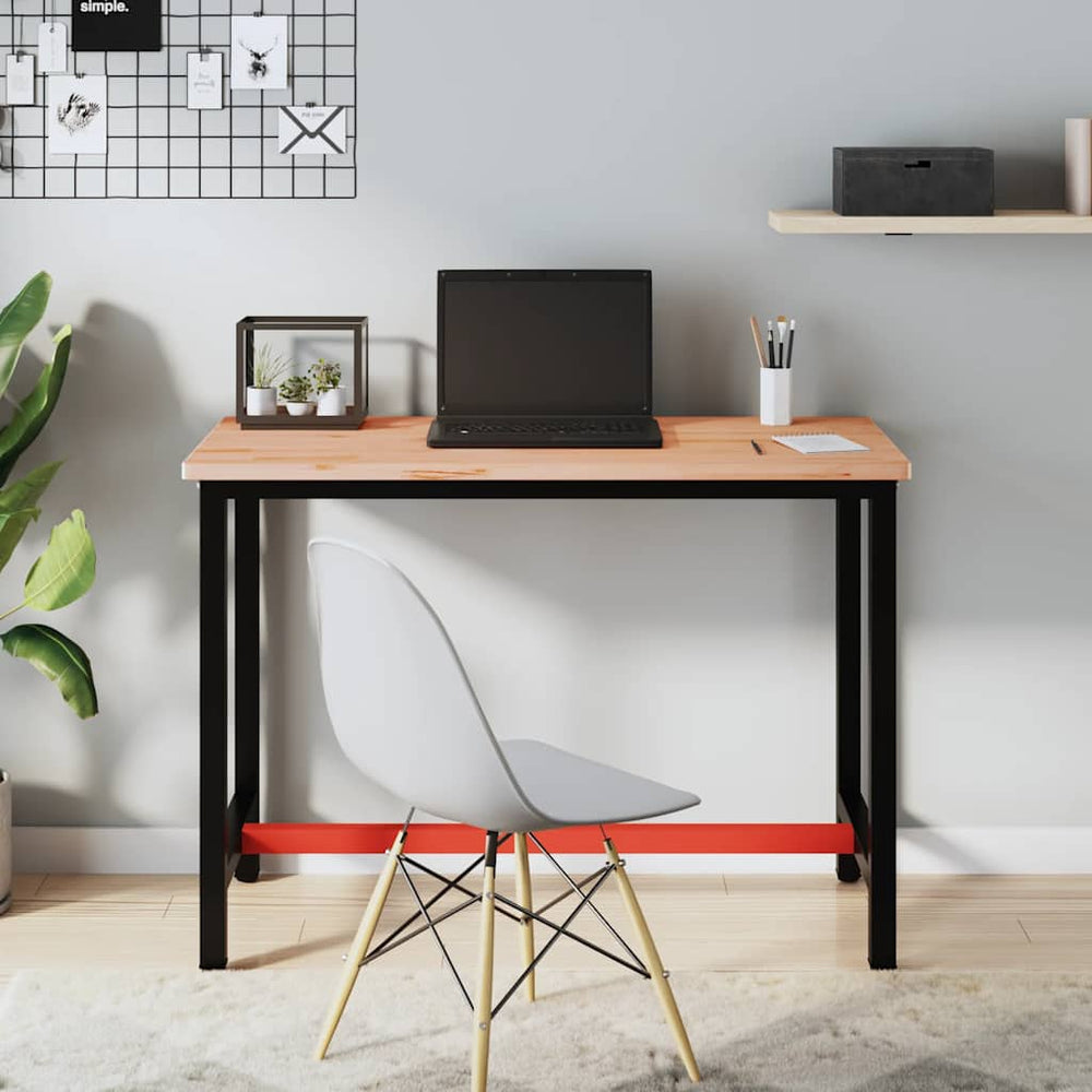 vidaXL Plateau de bureau 115x55x2,5 cm Bois de pin massif
