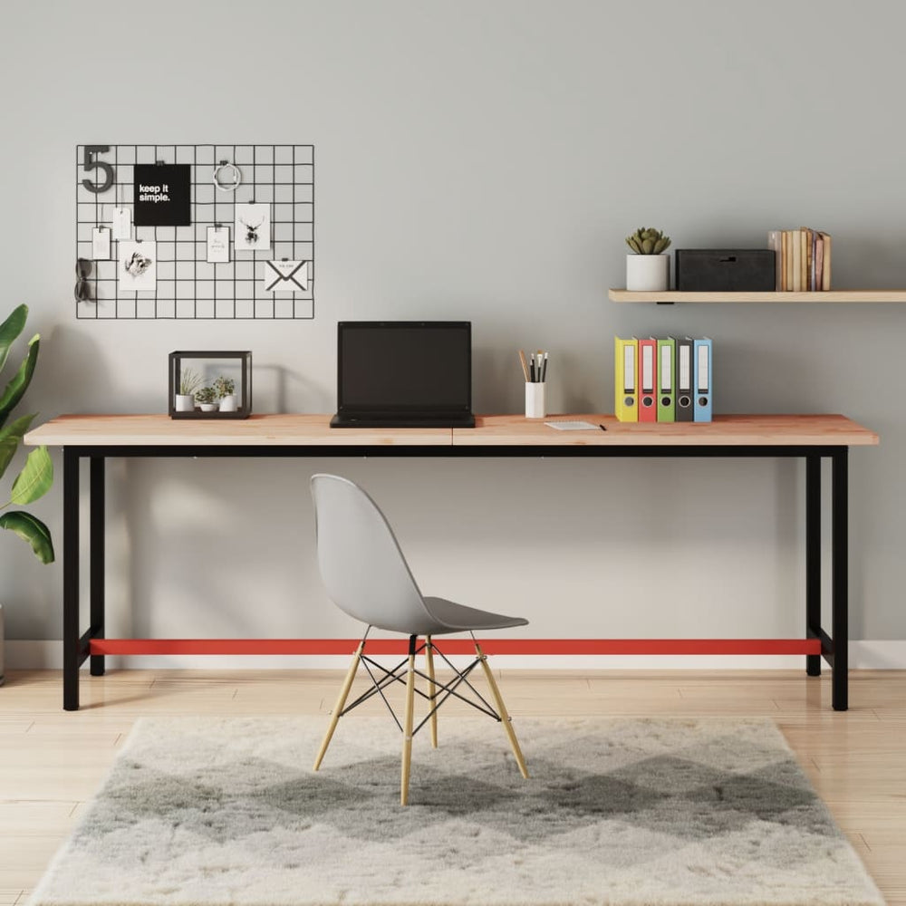 Massivholz Buche Schreibtischplatte 220x55 cm