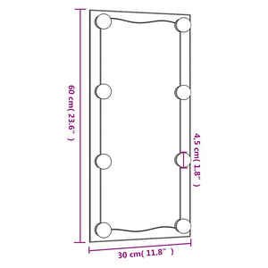 LED Wandspiegel 30x60 cm Rechteckig