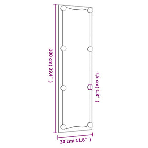 LED Wandspiegel 30x100 cm Rechteckig