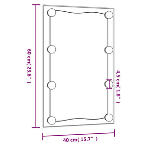 LED Wandspiegel 40x60 cm Rechteckig