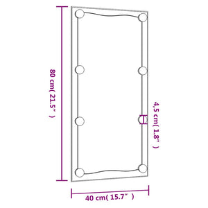 LED Wandspiegel 40x80 cm Rechteckig