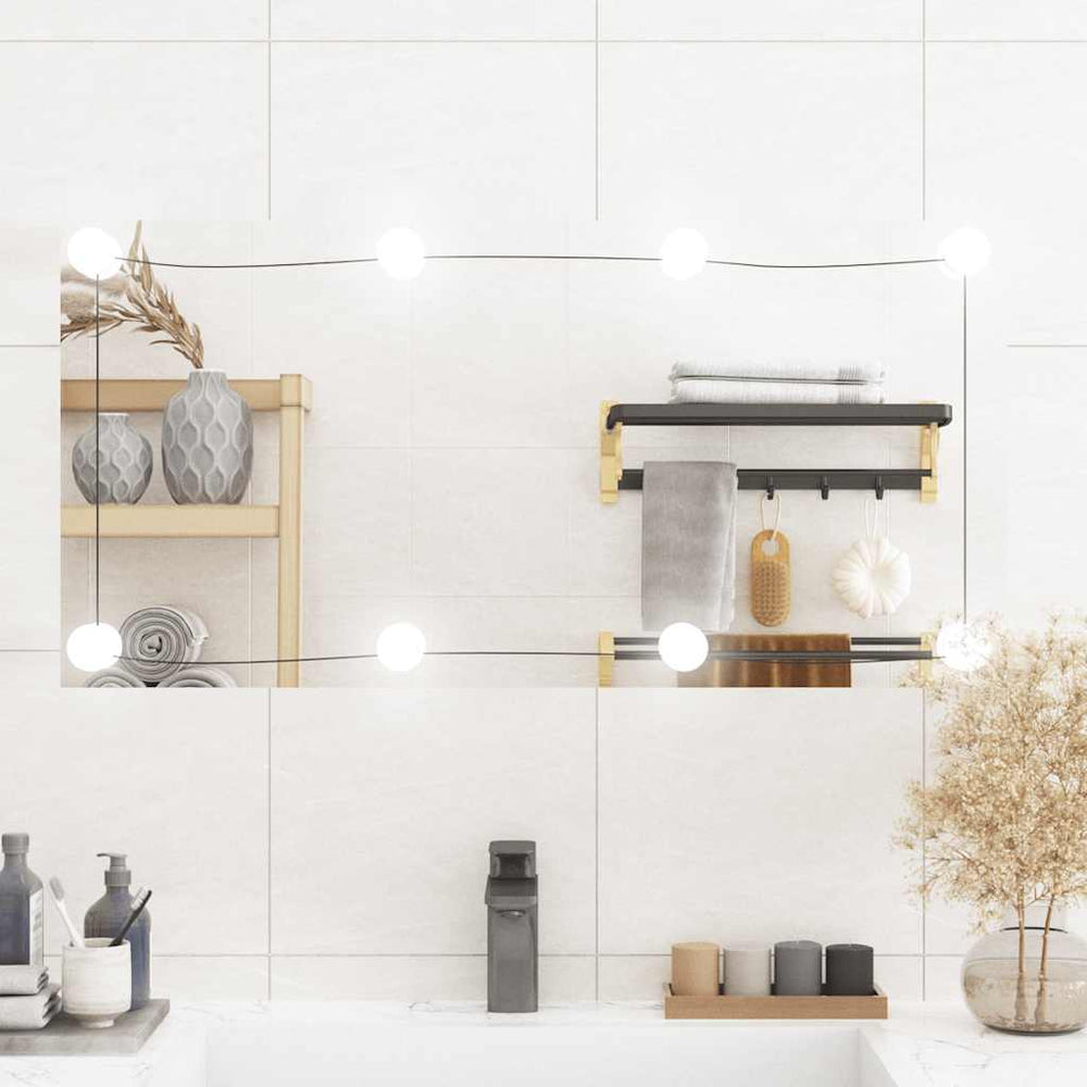 LED Wandspiegel 40x80 cm Rechteckig