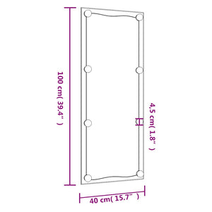 LED Wandspiegel 40x100 cm Rechteckig