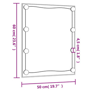 LED Wandspiegel 50x60 cm Rechteckig