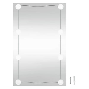 LED Wandspiegel 50x80cm Rechteckig