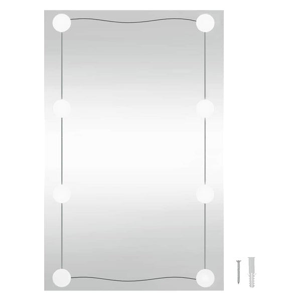 LED Wandspiegel 50x80cm Rechteckig