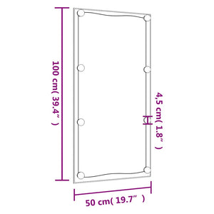 LED Wandspiegel 50x100 cm Rechteckig
