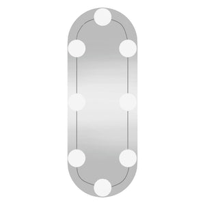 LED Wandspiegel Oval 15x40 cm