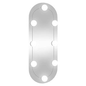 LED Wandspiegel Oval 20x50 cm
