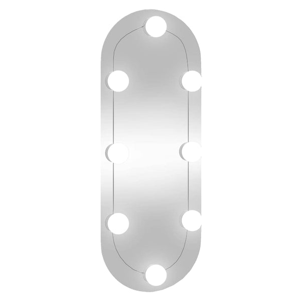 LED Wandspiegel Oval 20x50 cm
