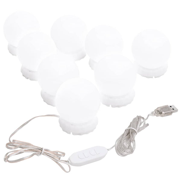 LED Wandspiegel Oval 20x50 cm