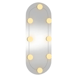 LED Wandspiegel Oval 20x50 cm