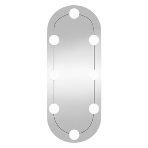 LED Wandspiegel Oval 20x50 cm