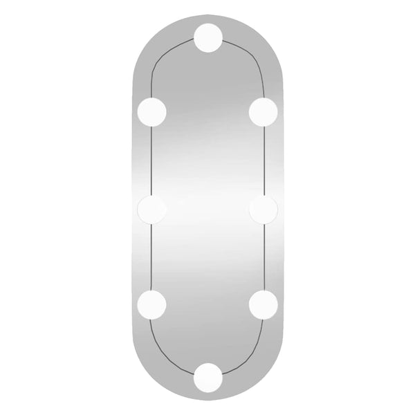 LED Wandspiegel Oval 20x50 cm