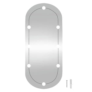 LED Wandspiegel Oval 25x60 cm