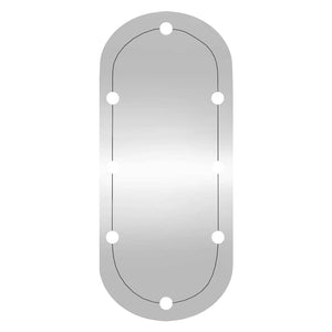 LED Wandspiegel Oval 25x60 cm