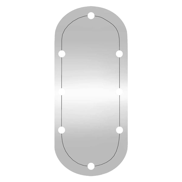 LED Wandspiegel Oval 25x60 cm