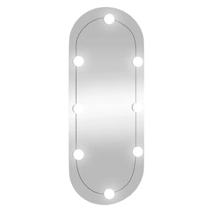 LED Wandspiegel Oval 30x70 cm