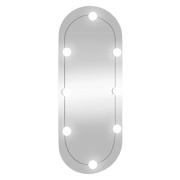 LED Wandspiegel Oval 30x70 cm