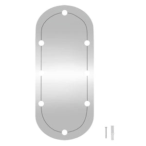 LED Wandspiegel Oval 30x70 cm