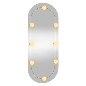 LED Wandspiegel Oval 30x70 cm