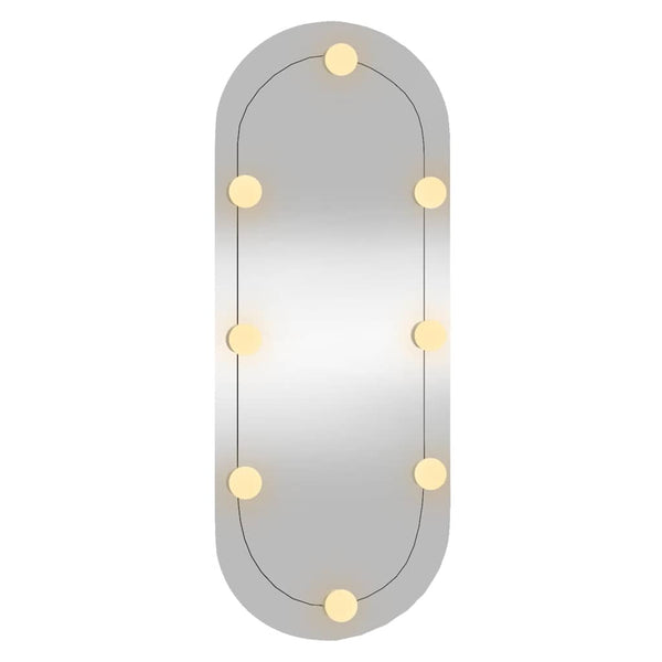 LED Wandspiegel Oval 30x70 cm
