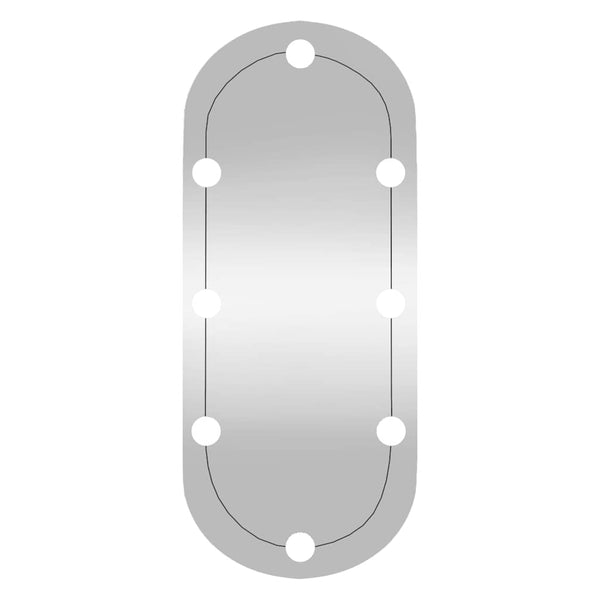 LED Wandspiegel Oval 30x70 cm