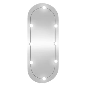 LED Wandspiegel Oval 40x90 cm