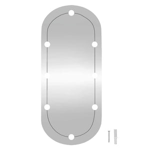 LED Wandspiegel Oval 40x90 cm