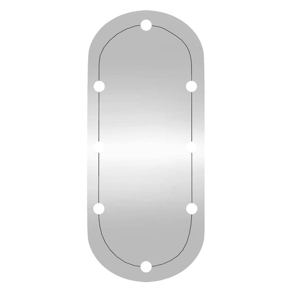 LED Wandspiegel Oval 40x90 cm