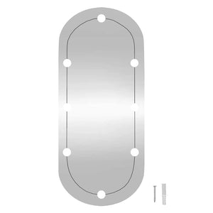 Wandspiegel mit LED-Beleuchtung Oval 45x100 cm