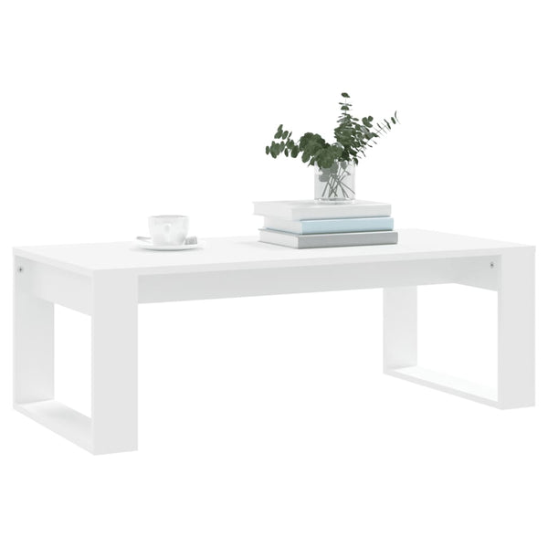 Weißer Couchtisch 102x50 cm