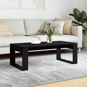 Schwarzer Couchtisch 102x50 cm
