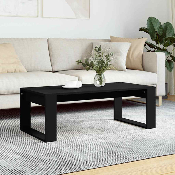 Schwarzer Couchtisch 102x50 cm
