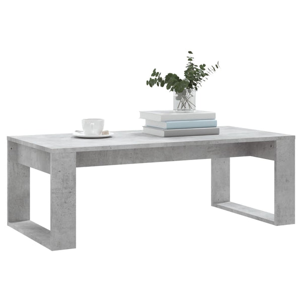 Betongrauer Couchtisch, 102 cm
