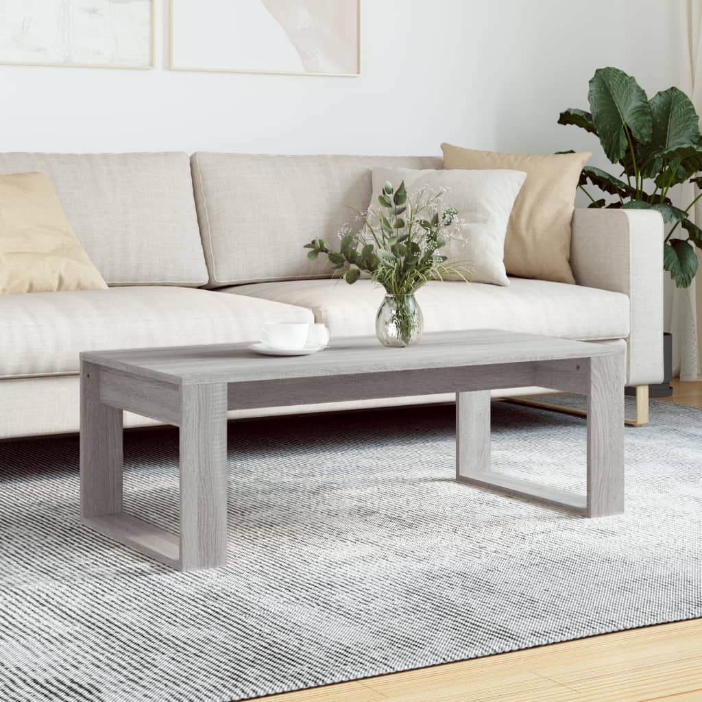 Grauer Couchtisch Sonoma, 102 cm