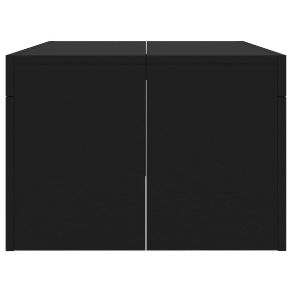 Schwarzer Couchtisch 102x50 cm