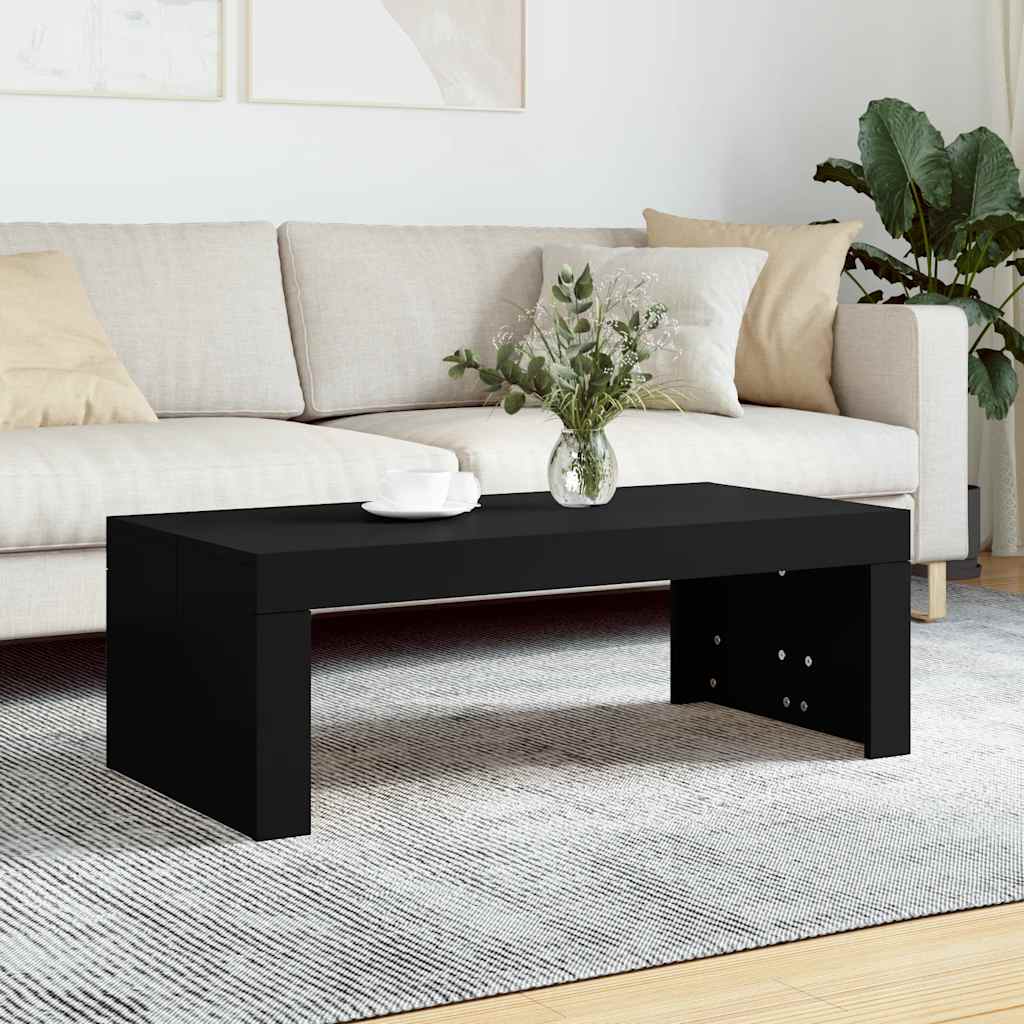 Schwarzer Couchtisch 102x50 cm